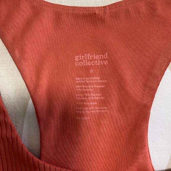 Girlfriend Collective RIB Paloma Racerback Bra in Azalea Size S - Picture 6 of 8